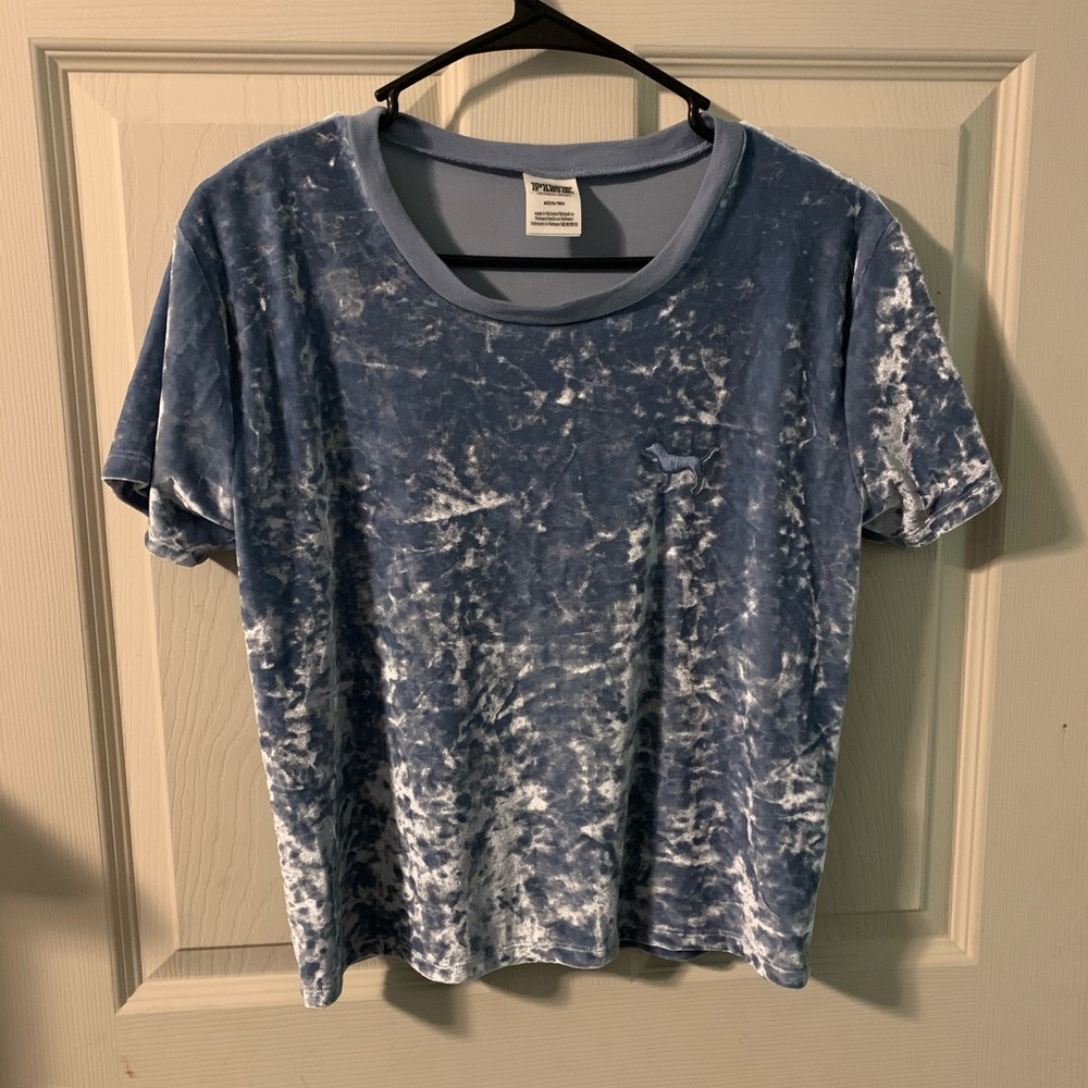 Baby Blue Velvet “Pink” Shirt